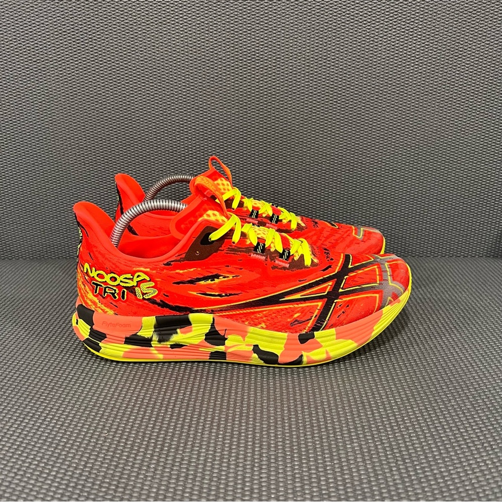 ASICS Noosa Tri 15 Sunrise Red Black Men’s Athletic Cross Training Sneaker Sz 10